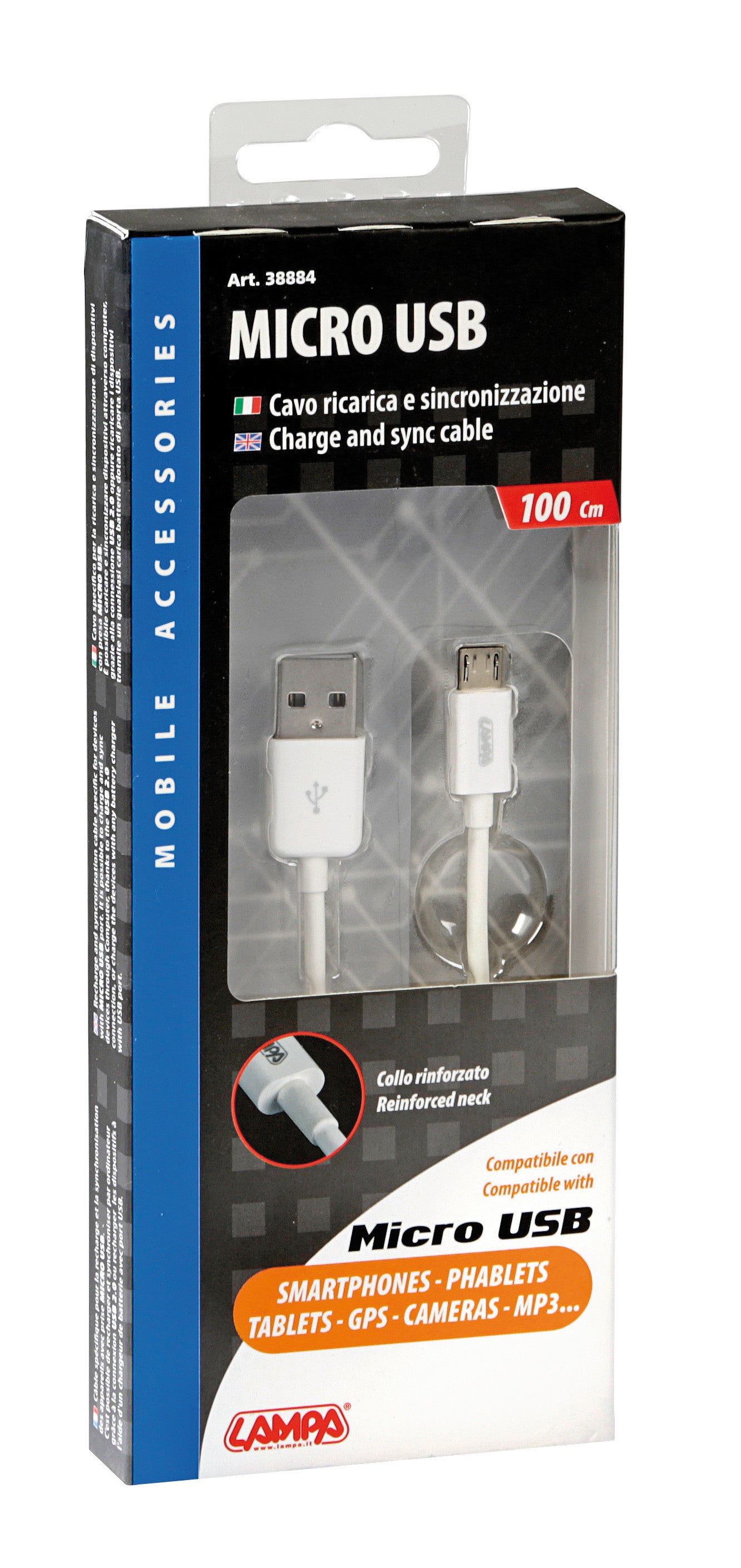 Cavo Usb > Micro Usb - 100 cm - Bianco