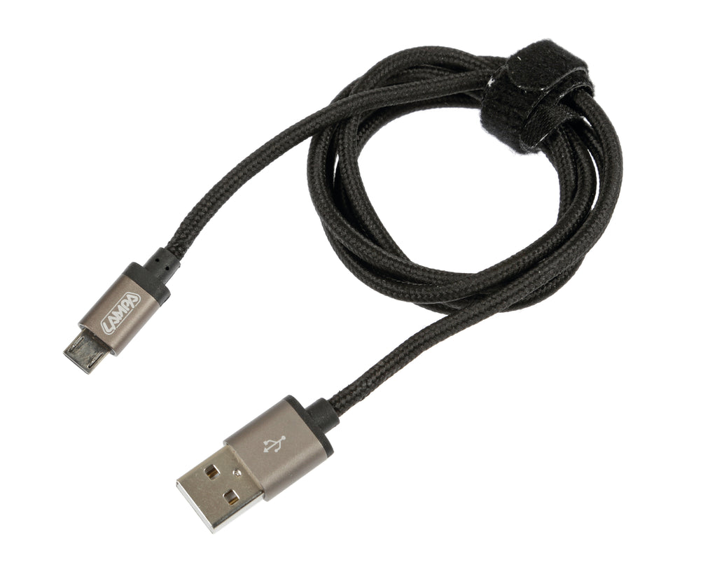 Cavo rinforzato Usb > Micro Usb - 100 cm - Nero