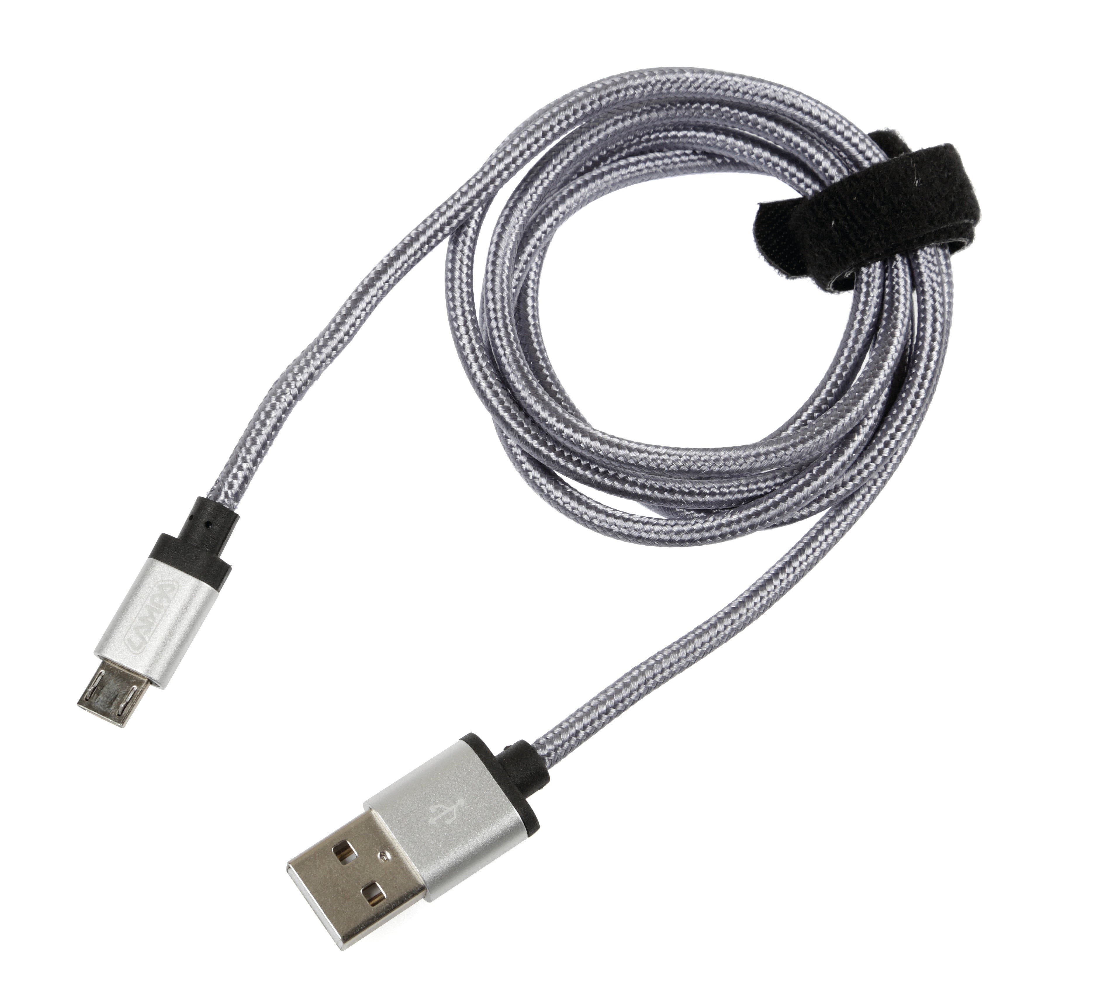Cavo rinforzato Usb > Micro Usb - 100 cm - Grigio