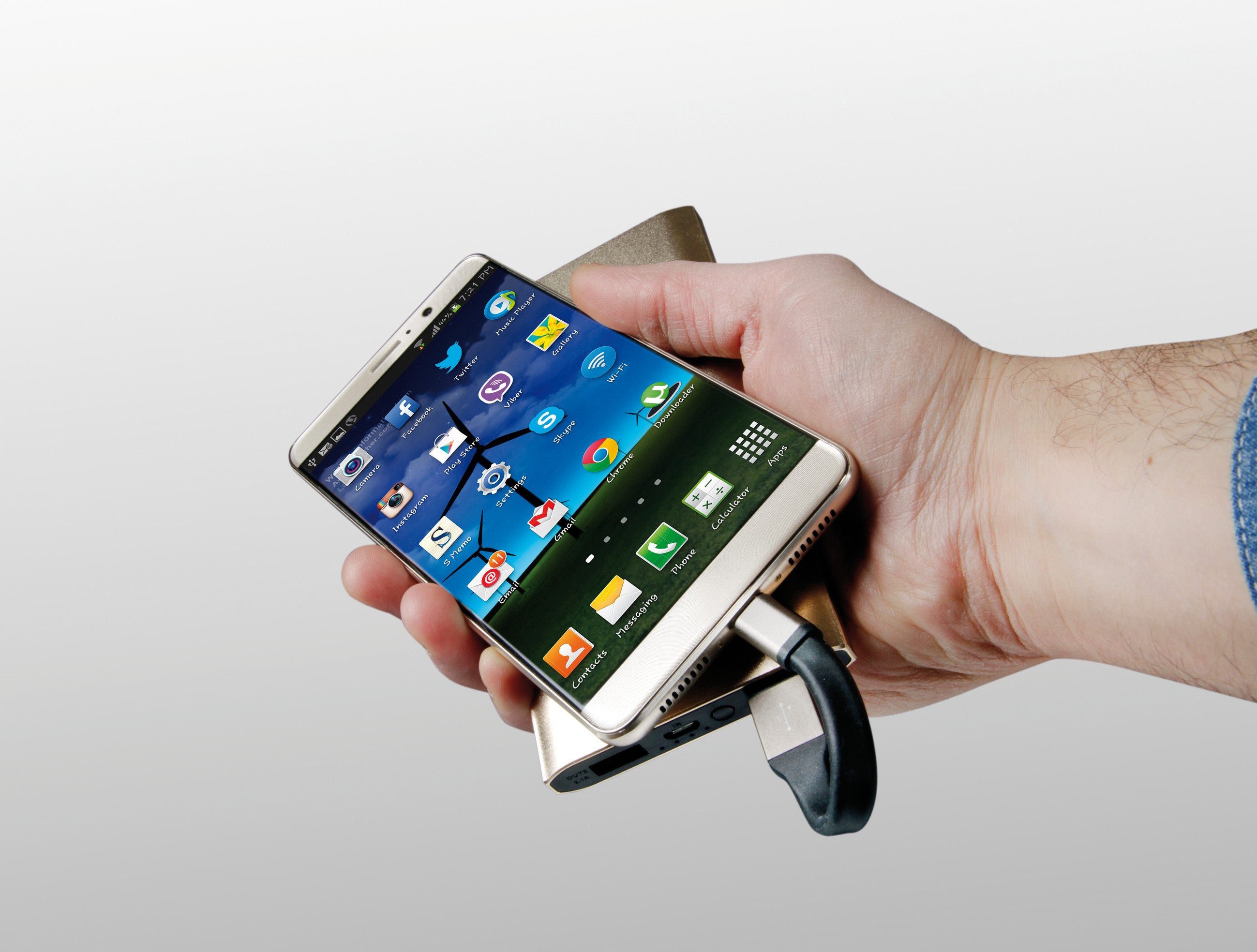 Portachiave con cavo Usb > Usb Type-C, 10 cm - Blister 1 pz