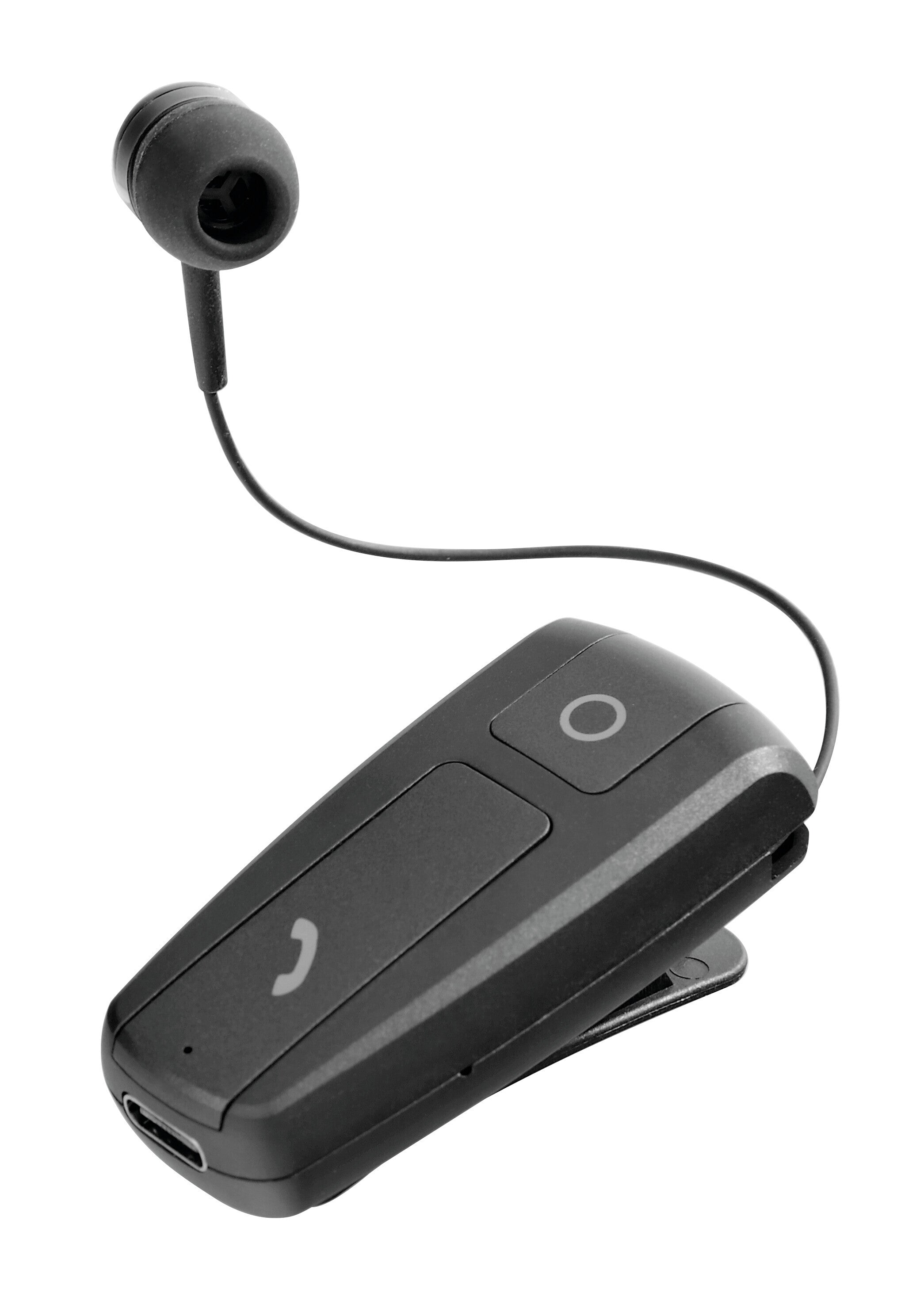 Clip, auricolare Bluetooth retrattile