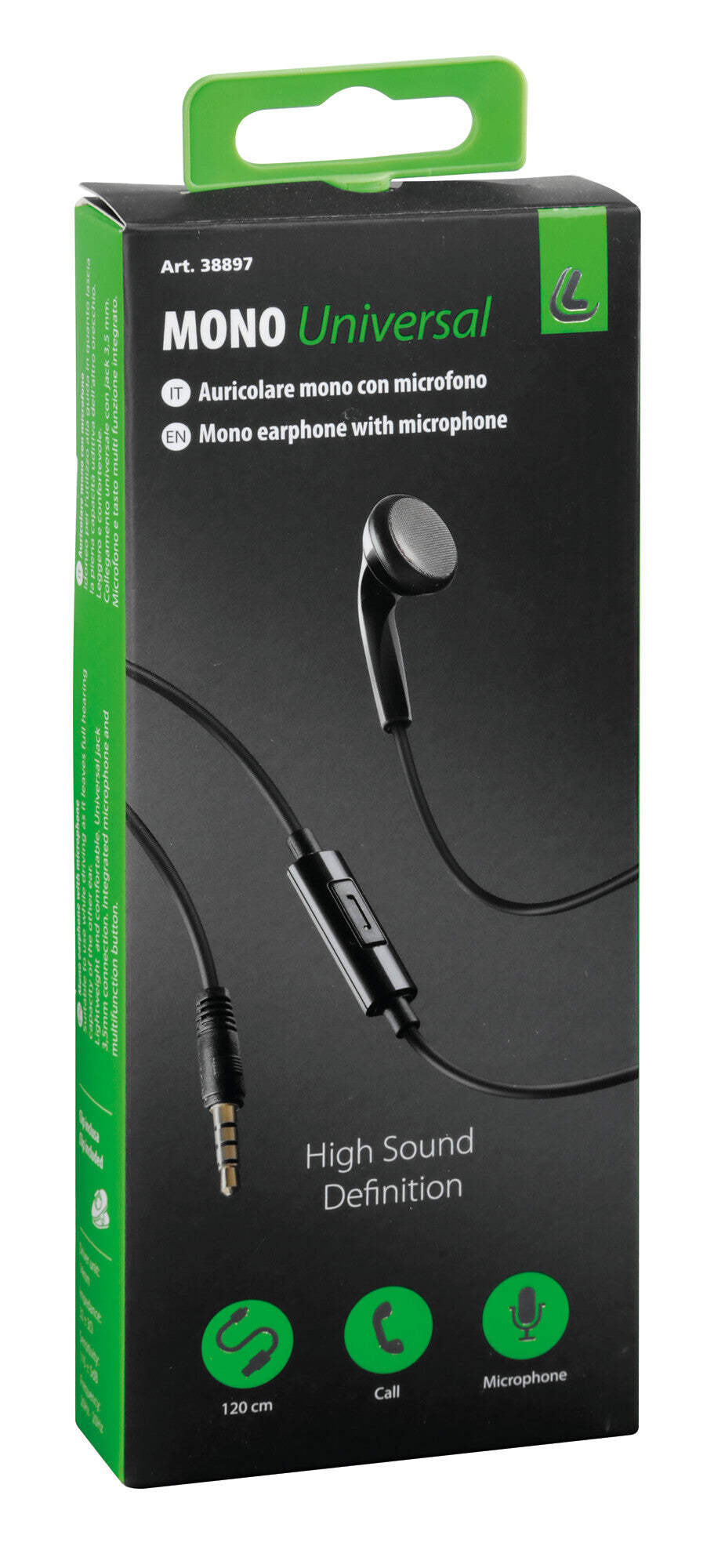 Mono, auricolare mono con microfono