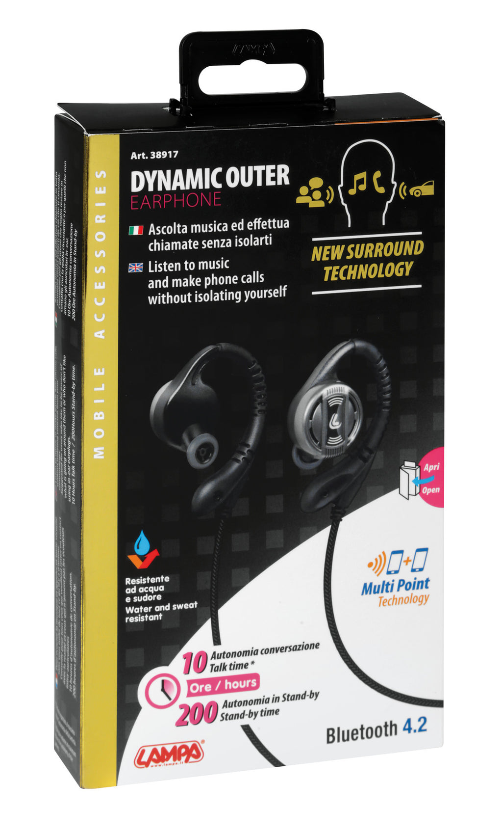 Dynamic Outer, auricolare stereo Bluetooth