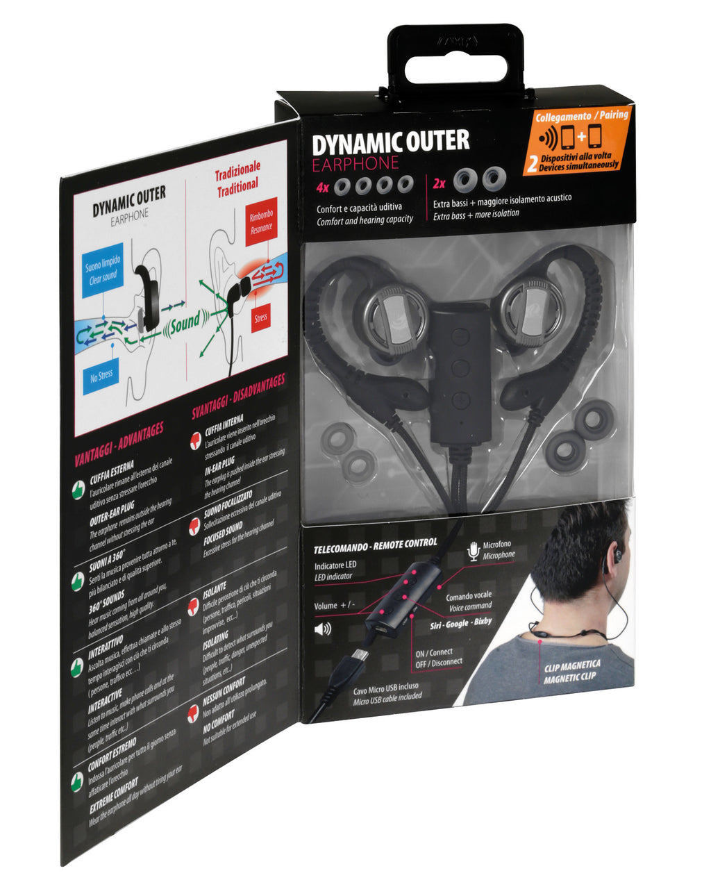 Dynamic Outer, auricolare stereo Bluetooth
