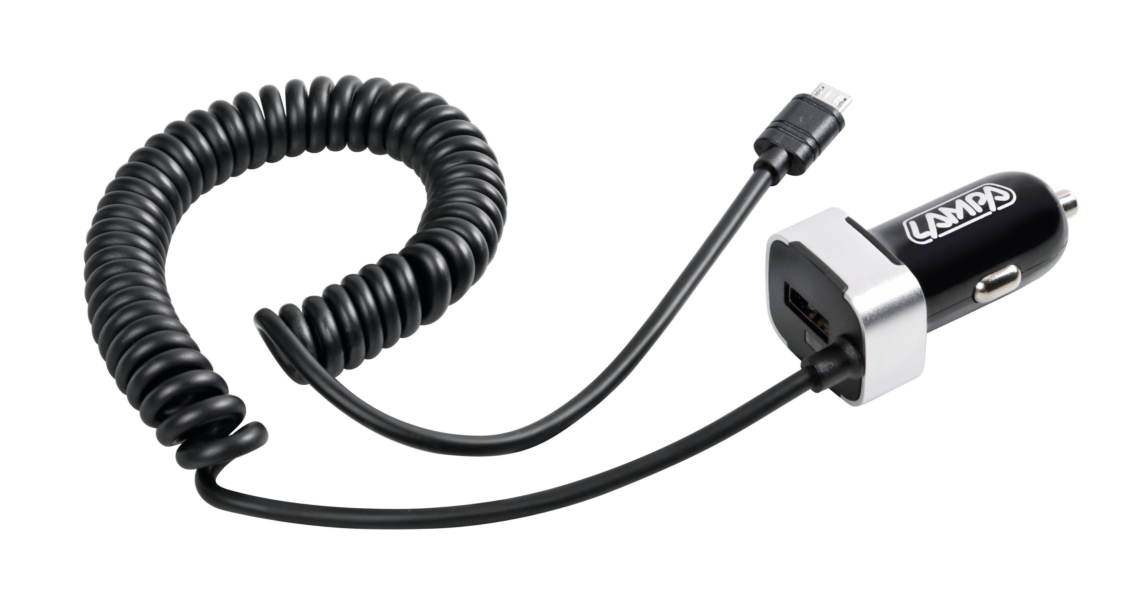 Caricabatteria Micro Usb con 1 porta Usb - Fast Charge - 2400 mA - 12/24V