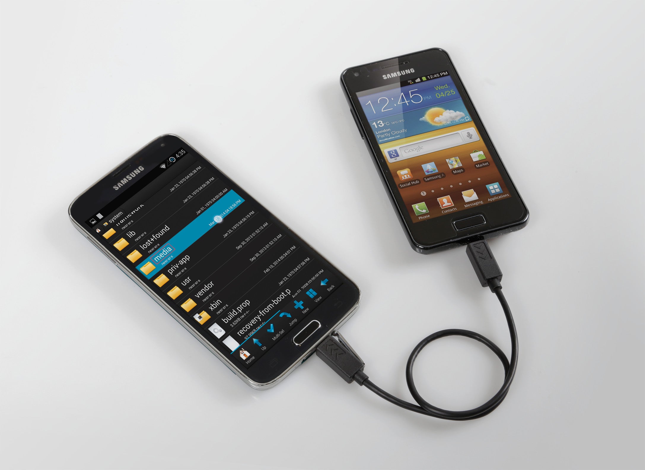 Cavo OTG Micro Usb > Micro Usb - 30 cm - Nero