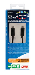 Cavo OTG Micro Usb > Micro Usb - 30 cm - Nero