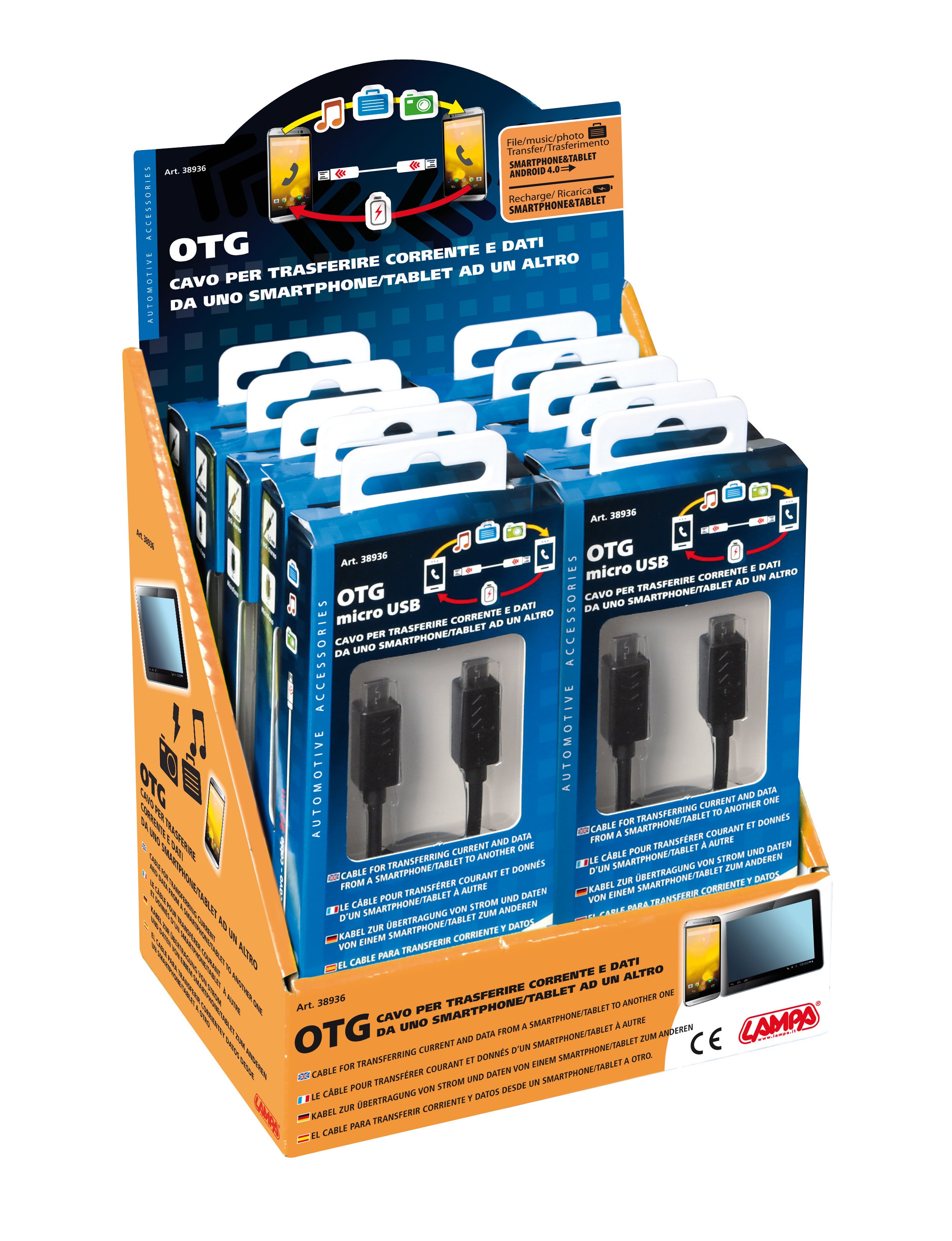 Cavo OTG Micro Usb > Micro Usb - 30 cm - Nero