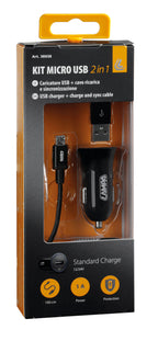 Kit 2 in 1 Micro Usb - 12/24V