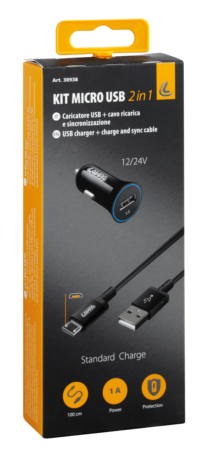 Kit 2 in 1 Micro Usb - 12/24V