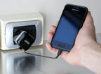 Caricabatteria da rete Micro Usb con 1 porta Usb - Fast Charge - 2400 mA - 100/230V