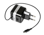 Caricabatteria da rete Micro Usb con 1 porta Usb - Fast Charge - 2400 mA - 100/230V