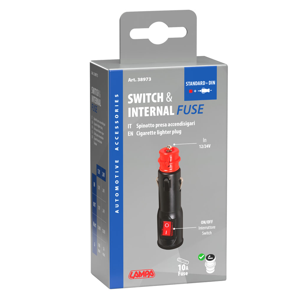 Spinotto universale per presa accendisigari - 12/24V