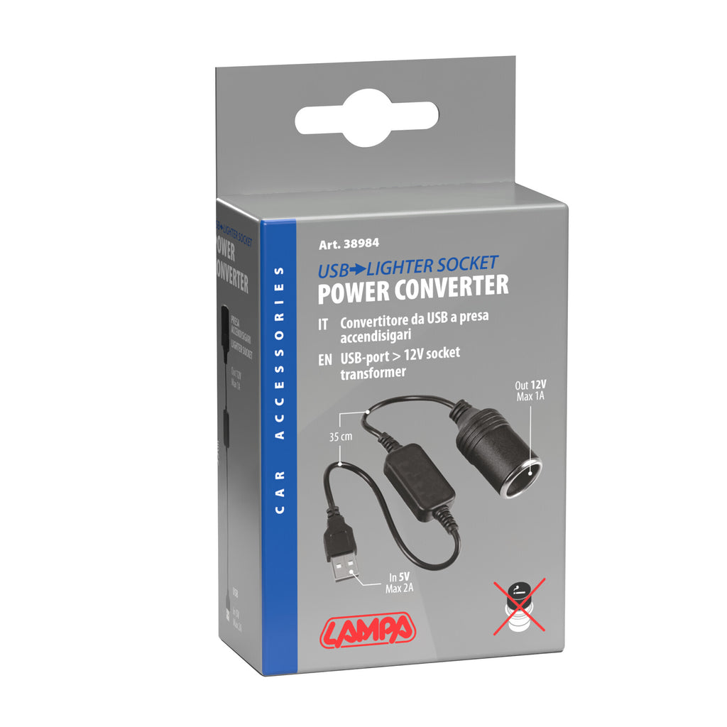 Trasformatore Porta USB > Presa 12V