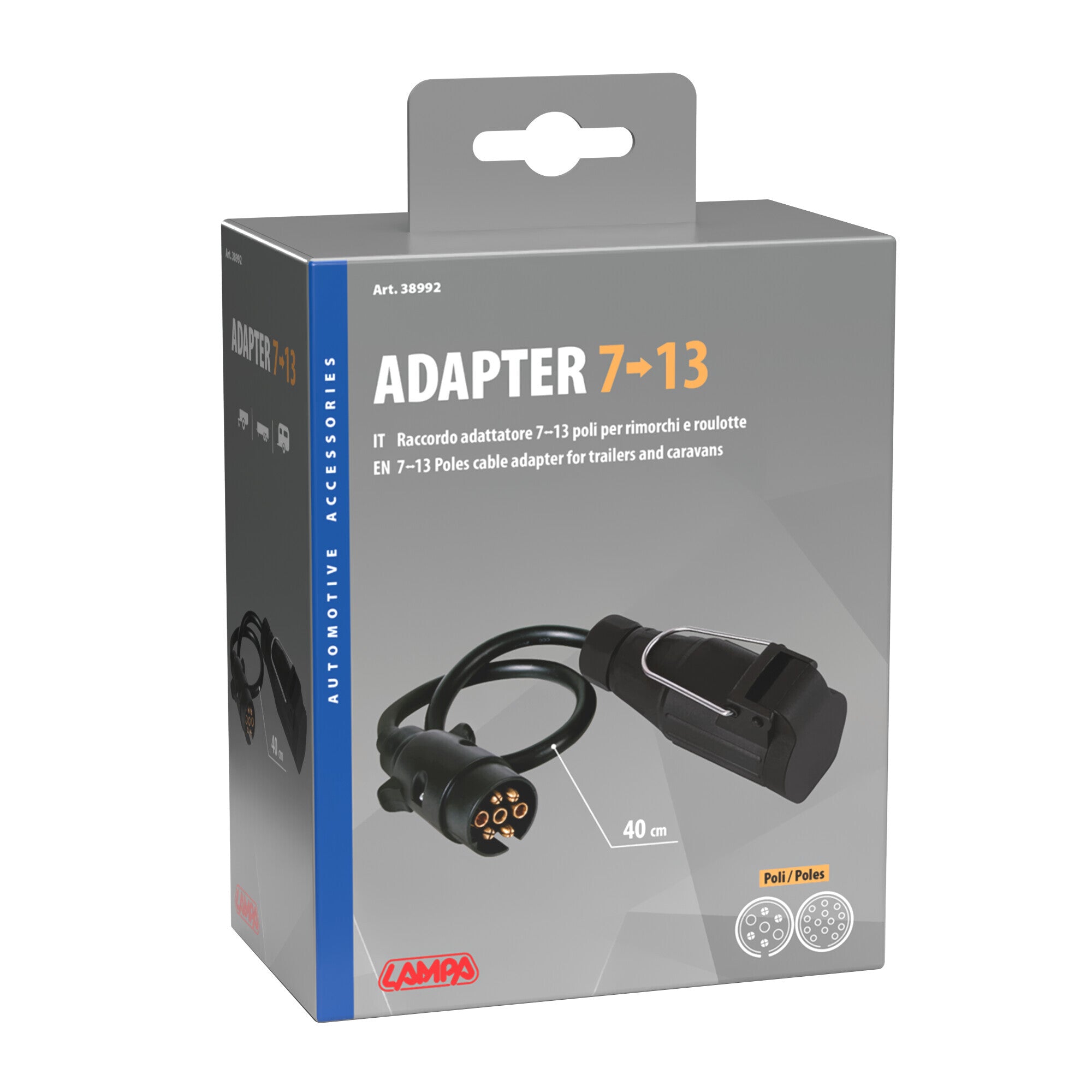 Adattatore 7<->13 poli con cablaggio da 40 cm