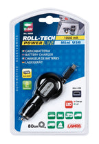 Roll-Tech, caricabatteria Mini Usb - 1000 mA - 12/24V