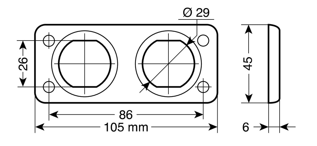 Twin-Flush, pannello doppio