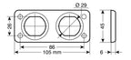 Twin-Flush, pannello doppio
