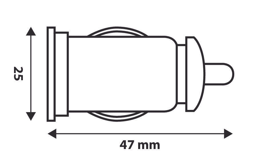 Caricabatteria 1 porta Usb - 1000 mA - 12/24V