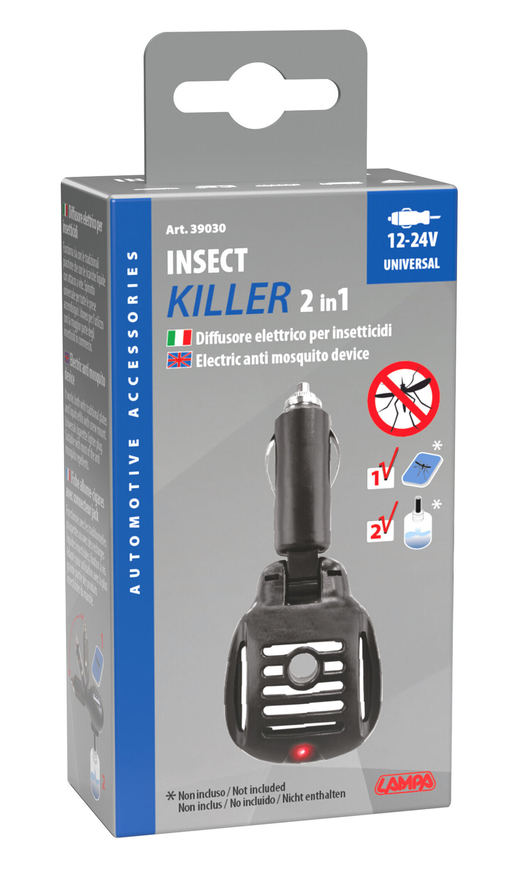 Killer 2 in 1, diffusore elettrico per insetticidi, 12/24V