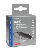 Sicuro, spinotto per presa accendisigari 12/24V