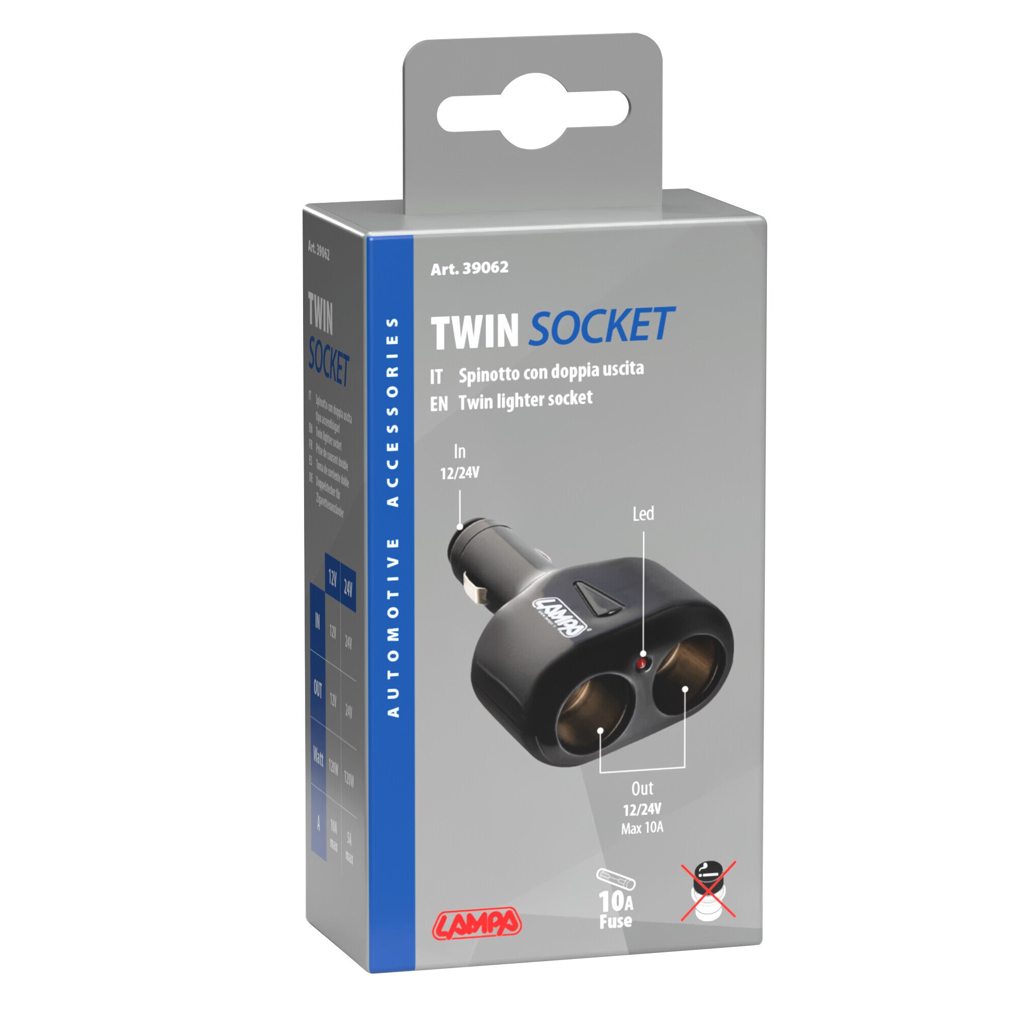 Presa corrente doppia 12/24V
