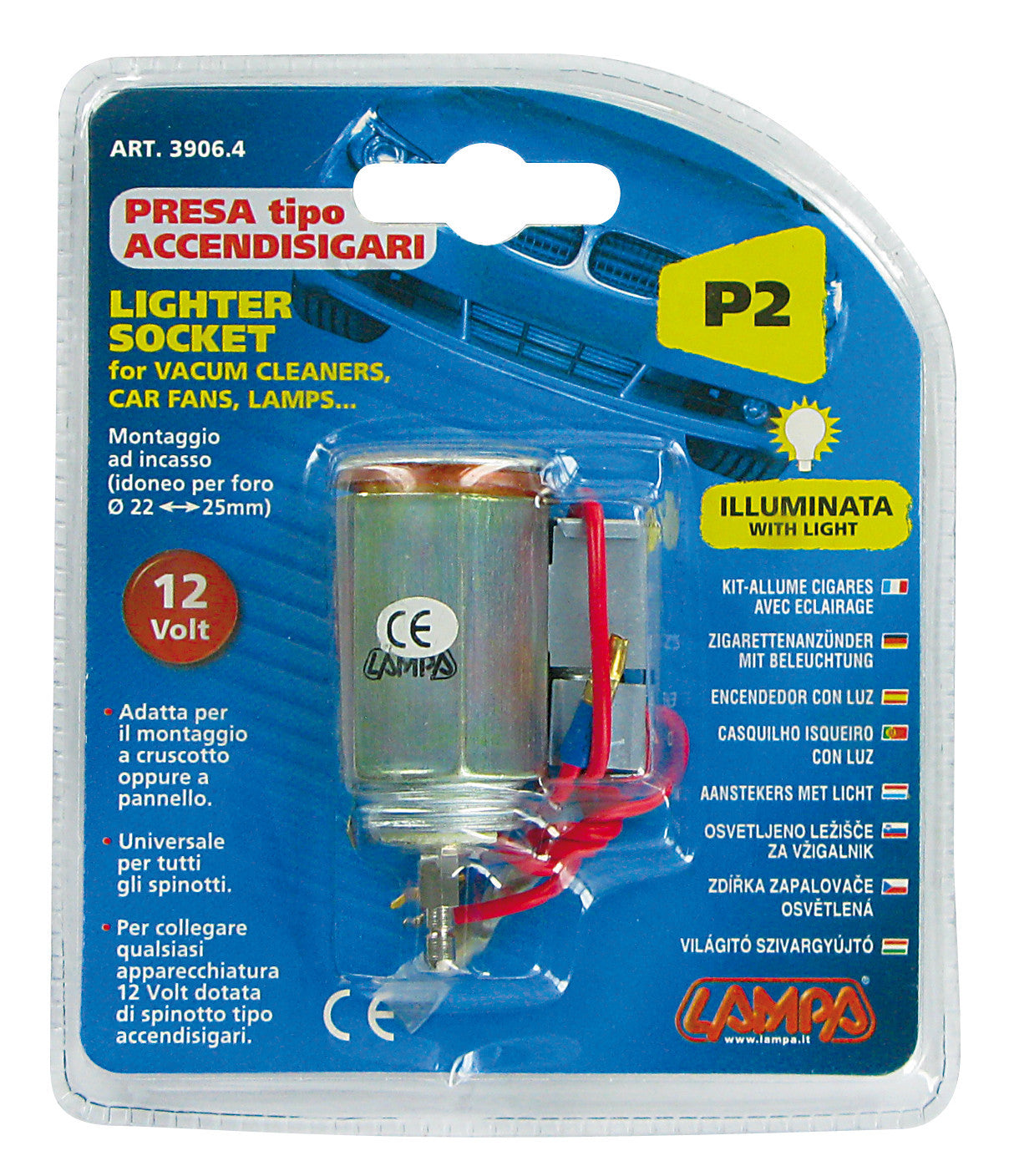 Presa accendisigari 12V illuminata