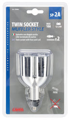 Dual-Muffler, presa corrente doppia 12/24V