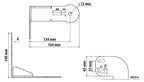 Staffa per antenna CB - Attacco su visiera parasole - compatibile per Daf XG+ (06/21>)