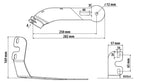 Staffa per antenna CB - Attacco su visiera parasole - compatibile per Ford F-Max (10/18>)