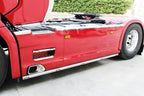 Barre per minigonne, 5 fori - compatibile per Scania G Serie 7 - New Generation (01/18>) Passo 3700, Batterie laterali, Minigonna lato passeggero intera - Scania R Serie 7 - New Generation (11/16>02/25) Passo 3700, Batterie laterali, Minigonna lato pas...