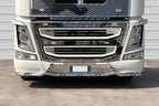Barra paraurti con portatarga, stile H, 11 fori - compatibile per Volvo FH Serie 4 (09/12>05/21) Con spoiler sporgente