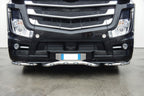 Barra paraurti con portatarga, kit 3 pz, 13 fori - compatibile per Mercedes Actros MP4 (09/11>09/19) Sospensioni aria - Mercedes Actros MP5 (10/19>) Sospensioni aria - Mercedes Actros MP5 L (11/21>) Sospensioni aria