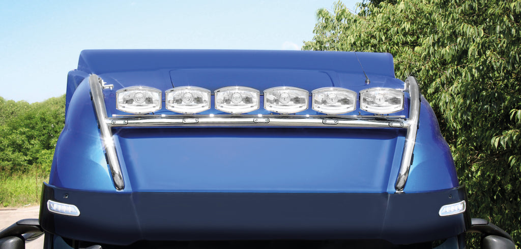 Barra portafari per tetto, stile H, 11 fori - compatibile per Iveco S-Way (10/19>) Tetto da forare