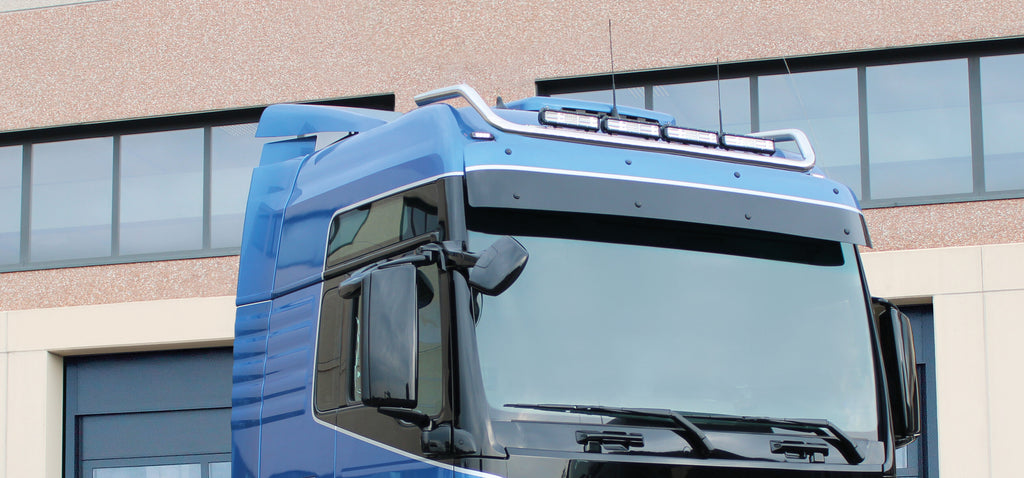 Barra portafari per tetto, standard corto - compatibile per Man TGX (09/07>06/20) XXL, Tetto da forare