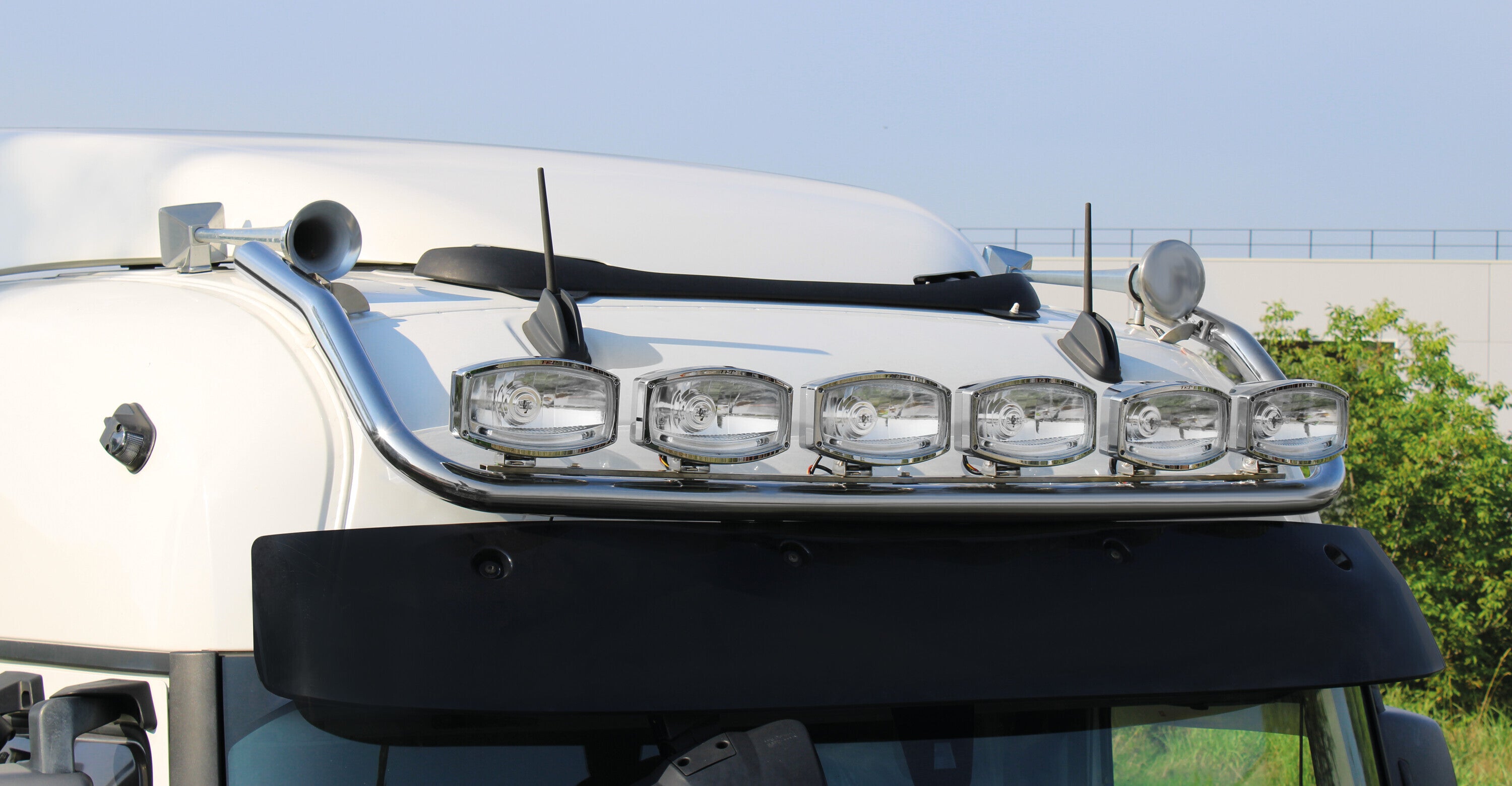 Barra portafari per tetto, standard corto - compatibile per Renault T (06/13>) Tetto da forare