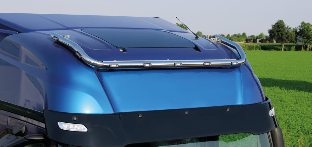 Barra portafari per tetto, standard corto, 9 fori - compatibile per Iveco S-Way (10/19>) Tetto da forare