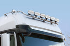 Barra portafari per tetto, standard corto, 9 fori - compatibile per Mercedes Actros L ProCabin (12/24>) BigSpace, Tetto da forare - Mercedes Actros MP4 (09/11>09/19) BigSpace, Tetto da forare - Mercedes Actros MP5 (10/19>) BigSpace, Tetto da forare - M...