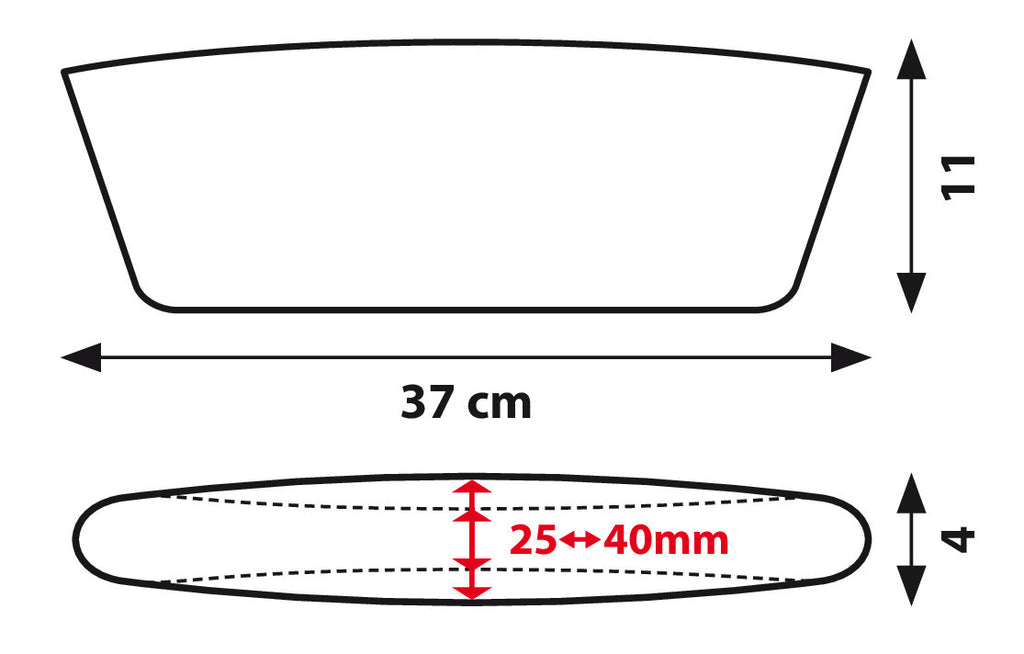 Tasche riempi spazio, 2 pz