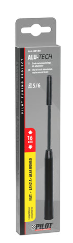 Alu-Tech, stelo antenna - Ø 6 mm - Nero