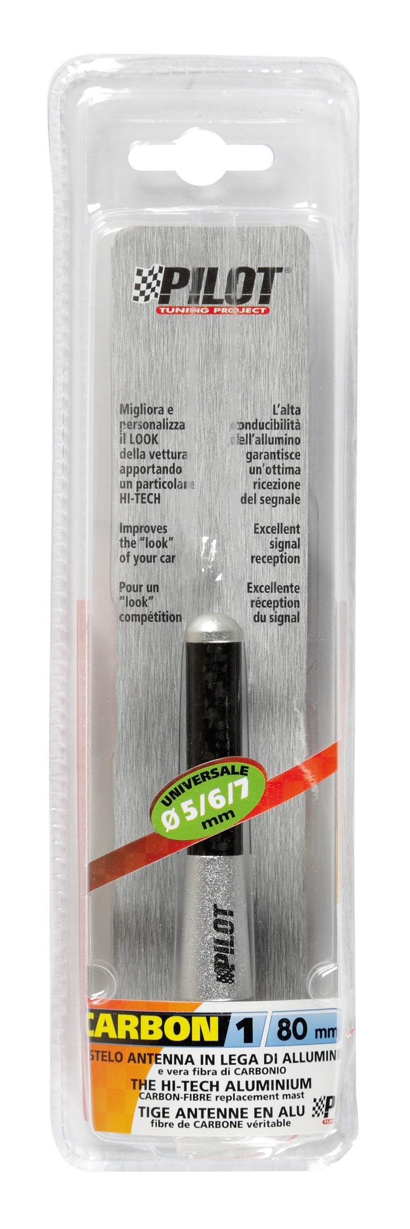 Carbon-1, stelo antenna - 80 mm