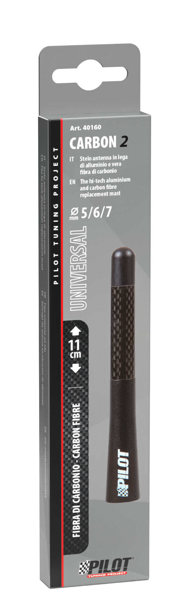 Carbon-2, stelo antenna - 110 mm
