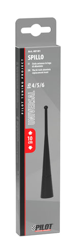 Spillo, stelo antenna - 10 cm - Nero