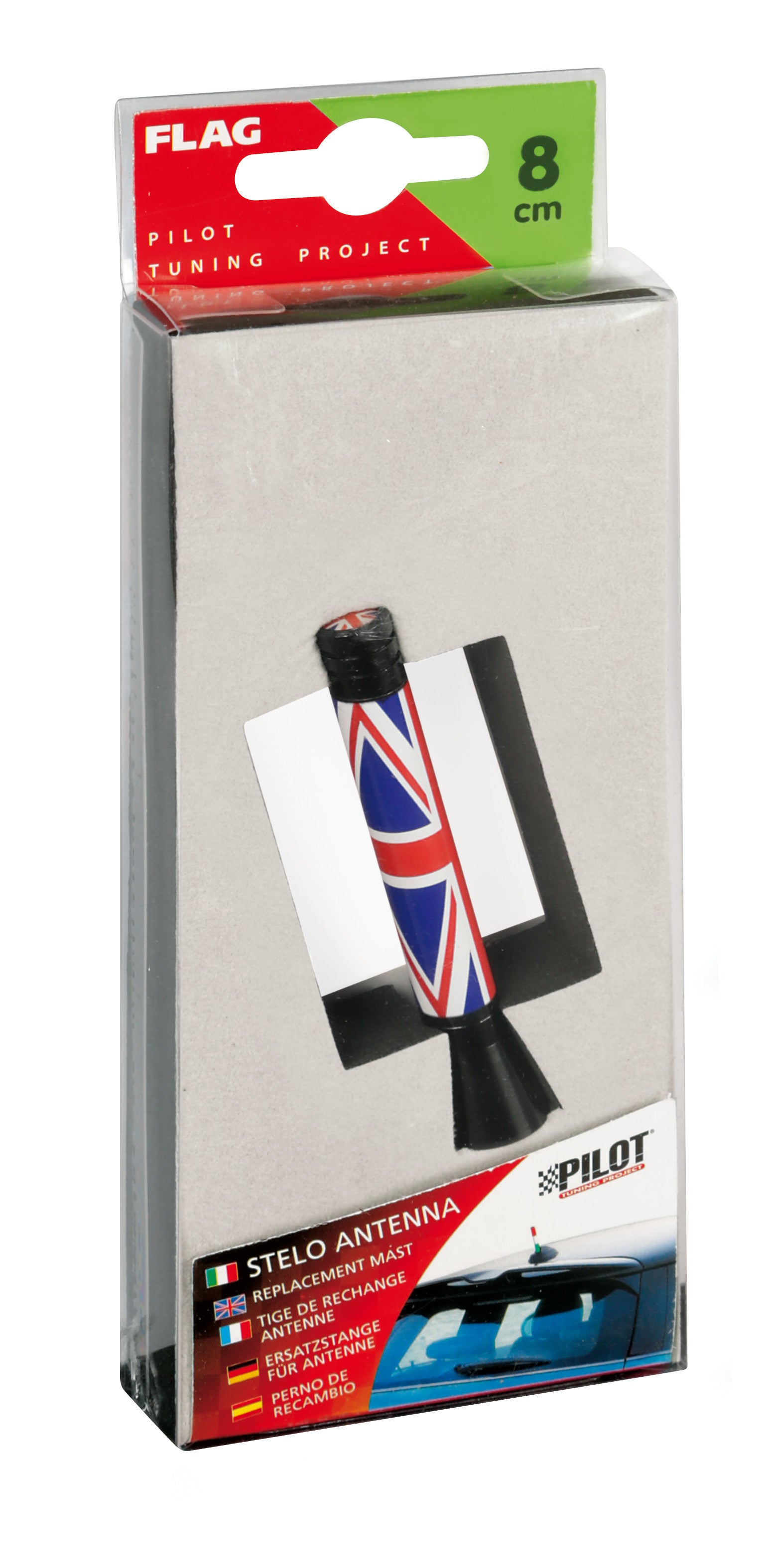 Flag, stelo antenna - 8 cm - UK