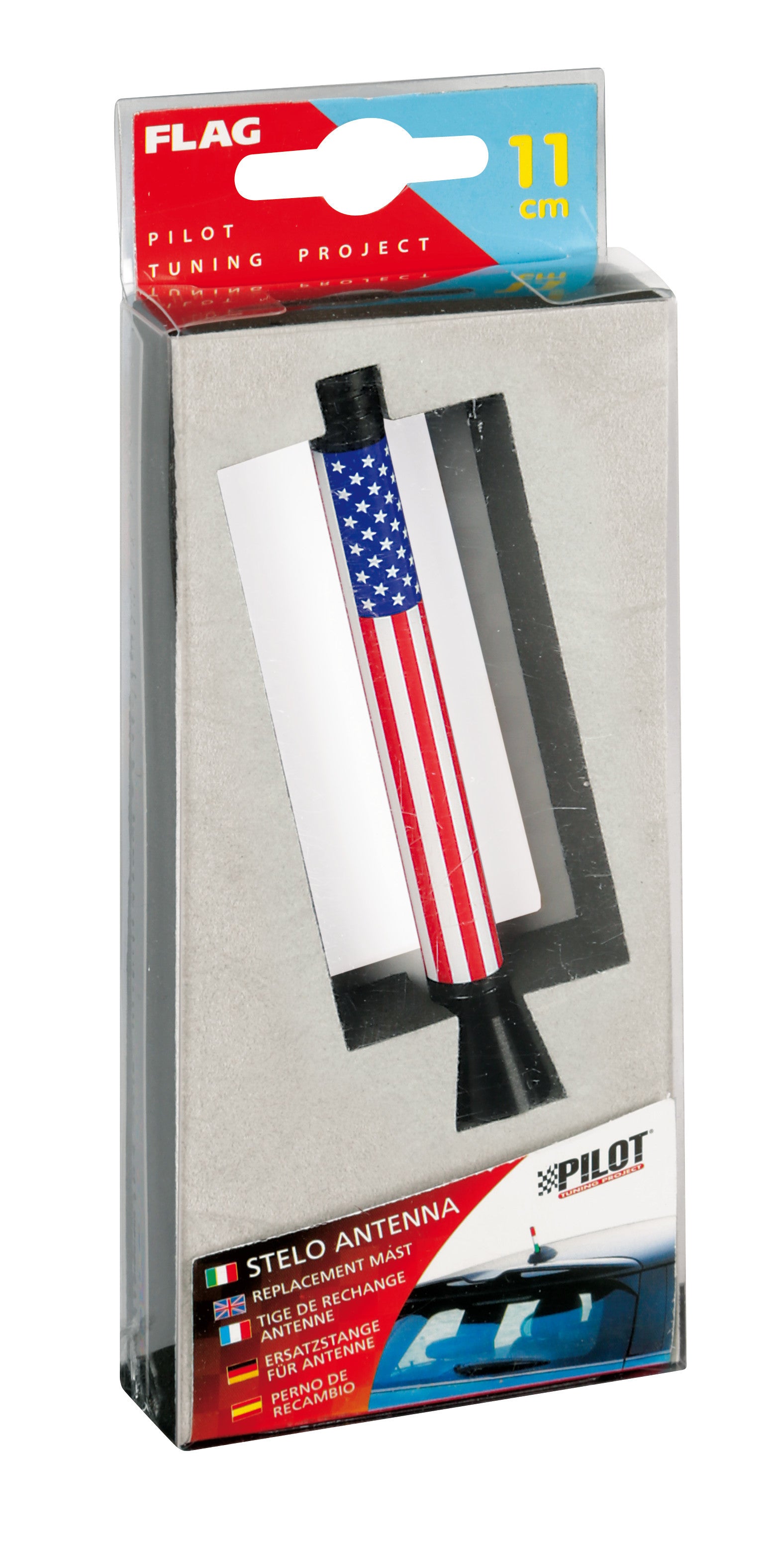 Flag, stelo antenna - 11 cm - USA