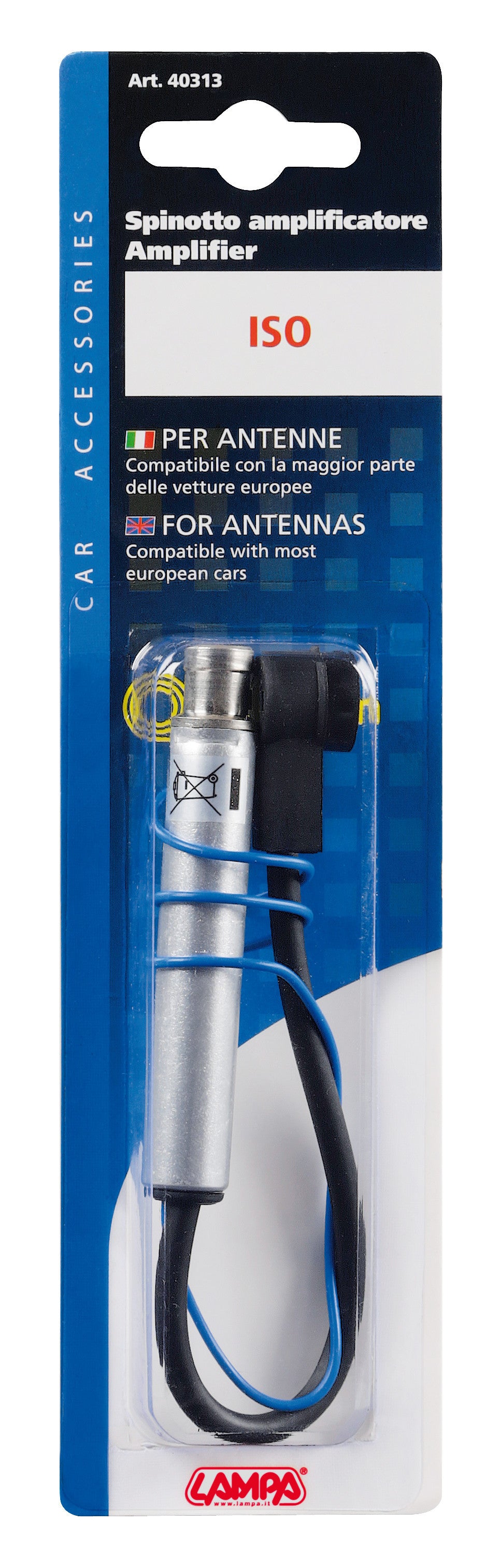 Adattatore antenna ISO femmina>ISO maschio - 36,5 cm