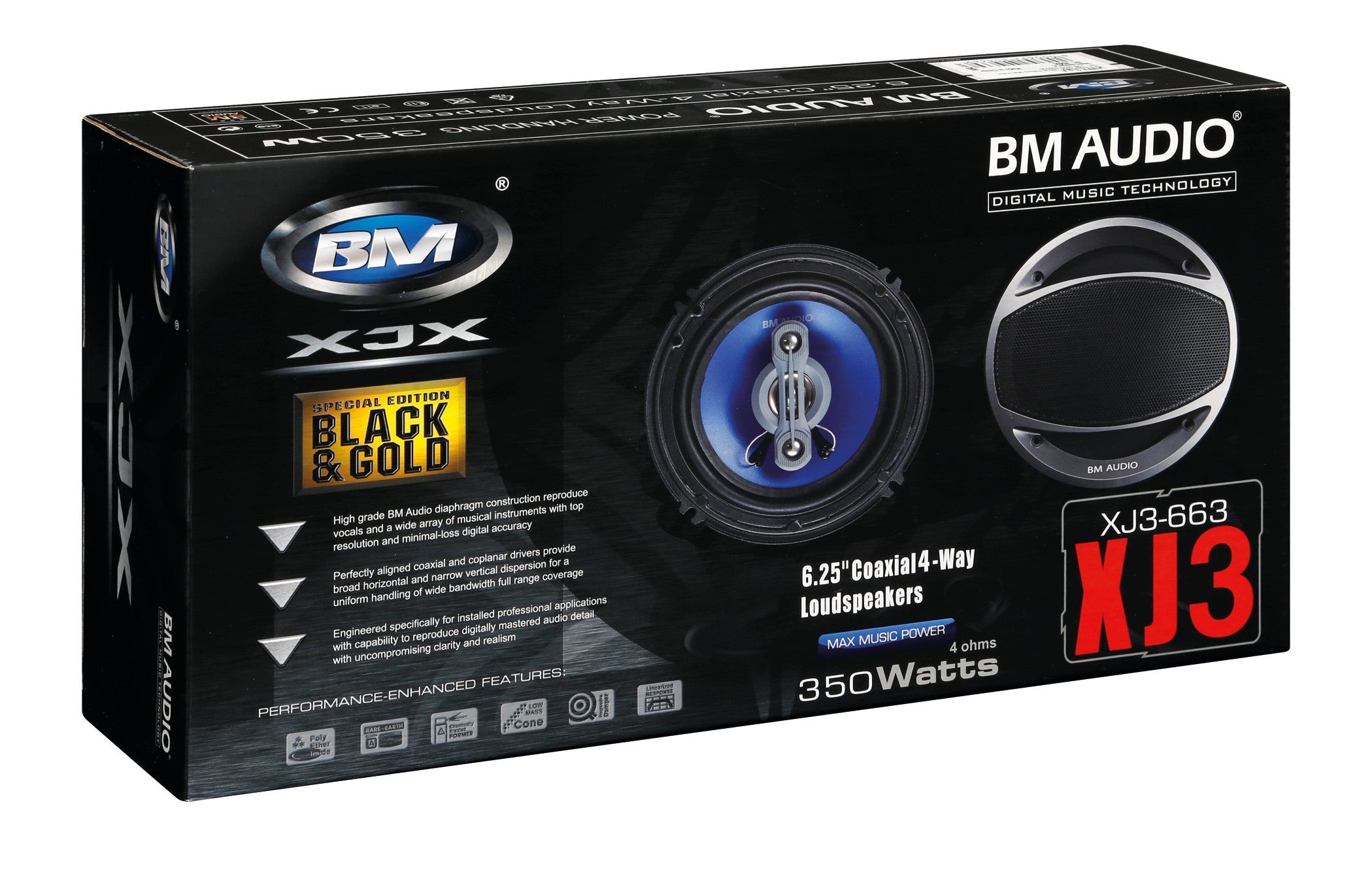 XJ3-663 - 158 mm - 350W - Altoparlanti - 2 pz