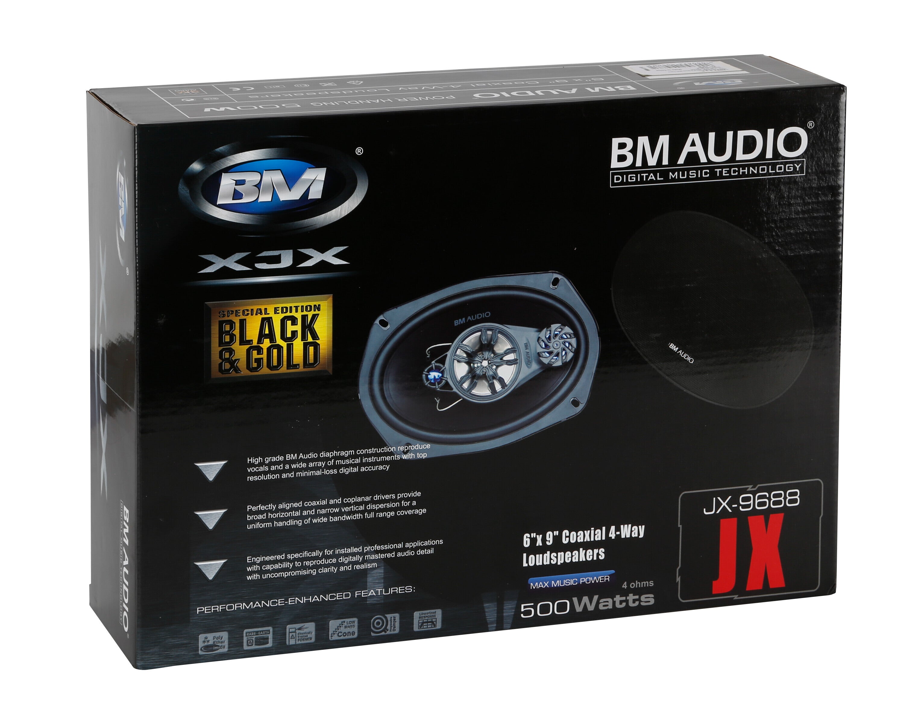 JX-9688 - 160x225 mm - 500W - Altoparlanti - 2 pz