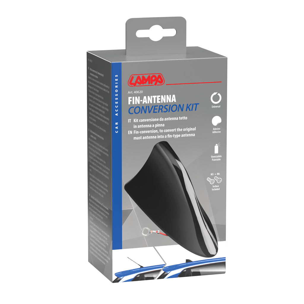 Kit conversione antenna da tetto a stelo in antenna a pinna