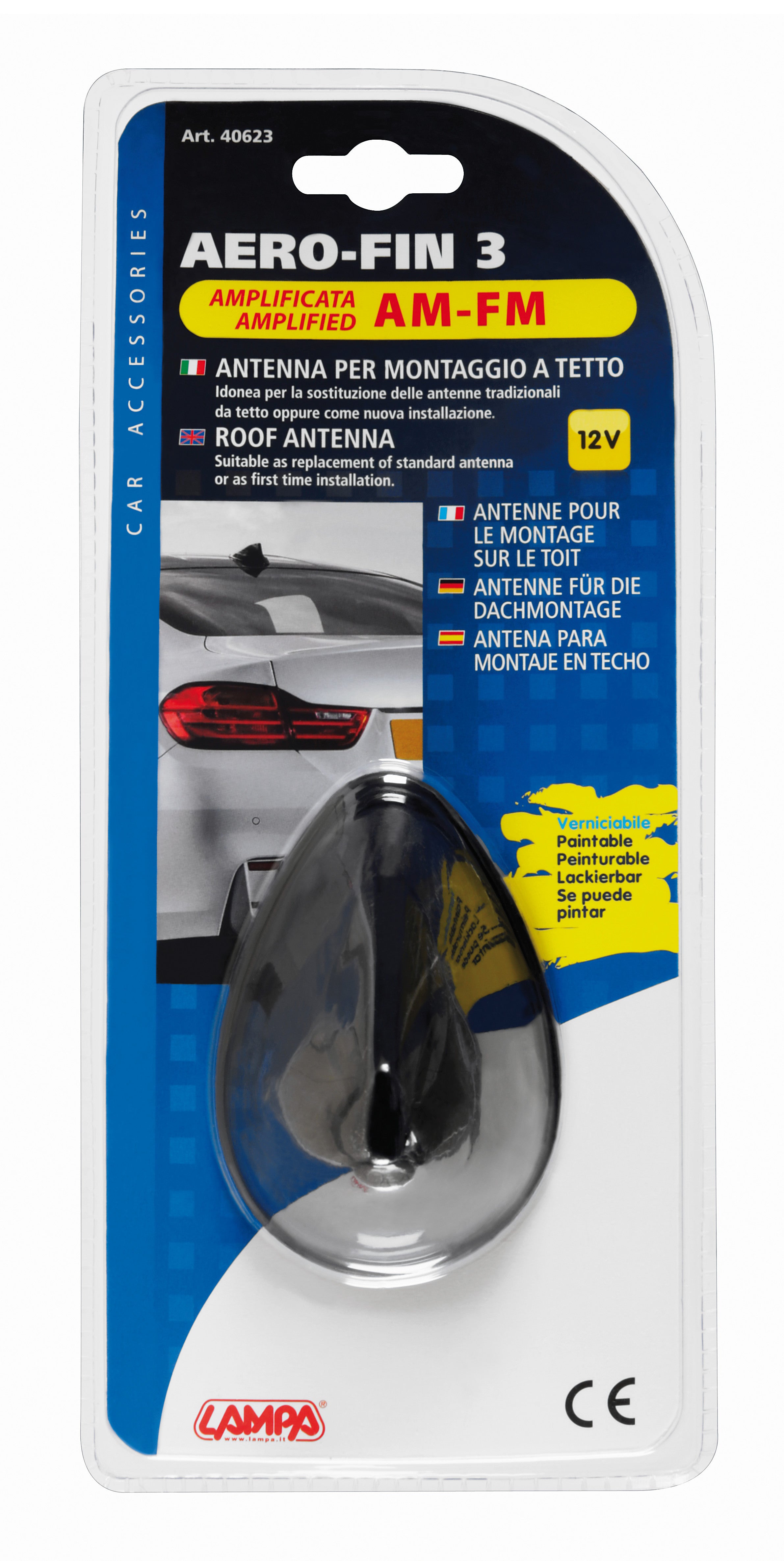 Aero-Fin 3, antenna amplificata AM/FM